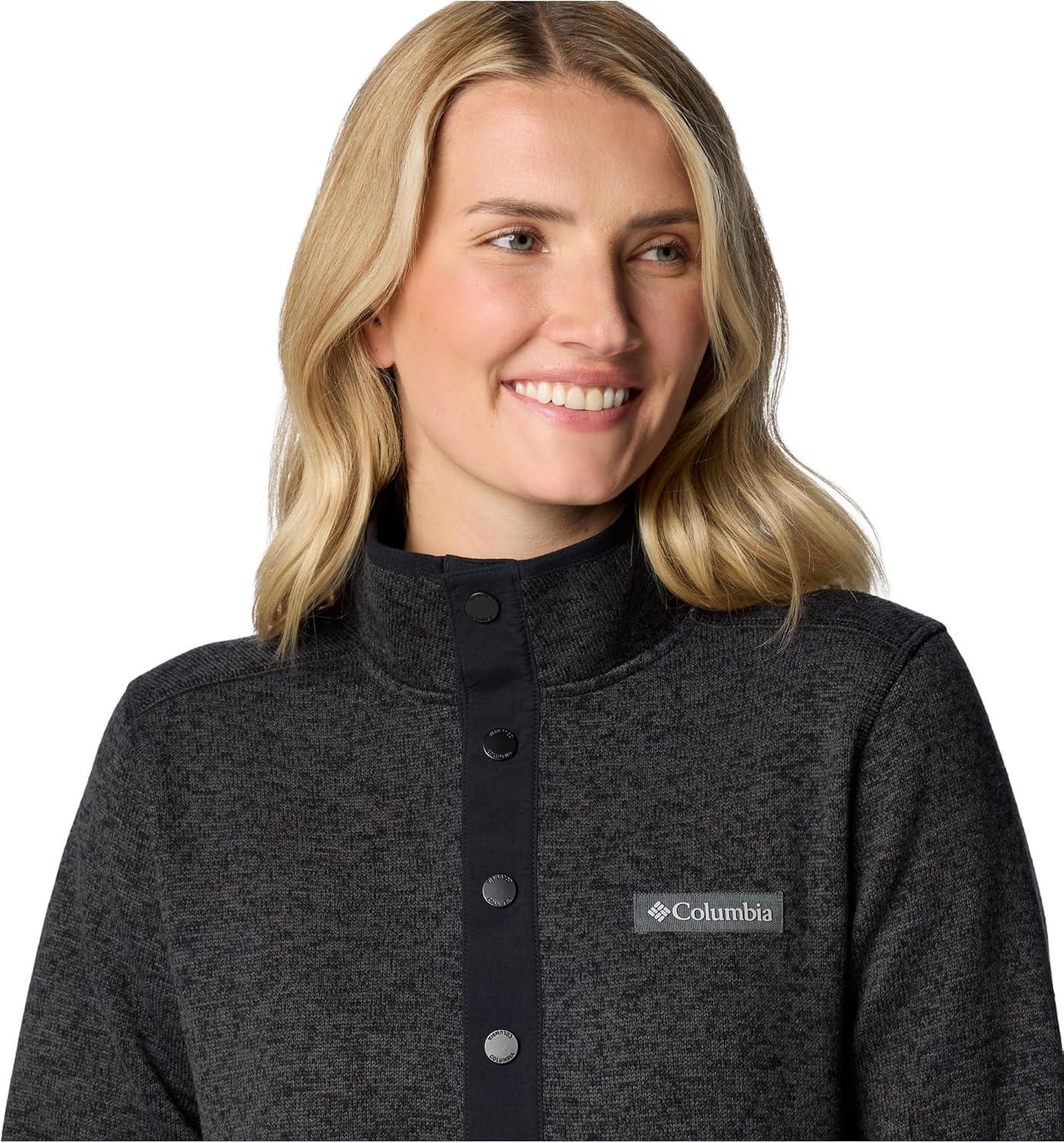 imageColumbia Womens Sweater Weather Half SnapBlack Heather