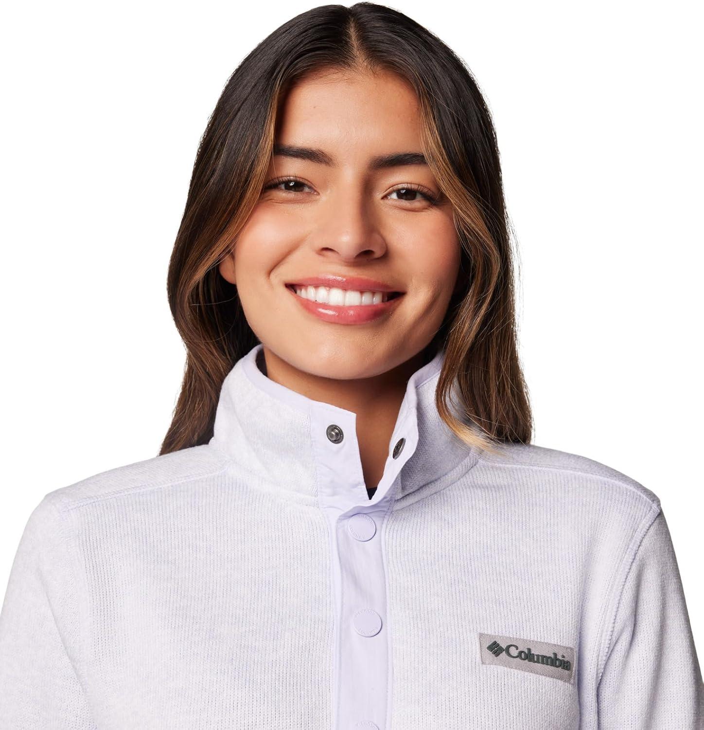 imageColumbia Womens Sweater Weather Half SnapSnowdriftBlue Hint Heather