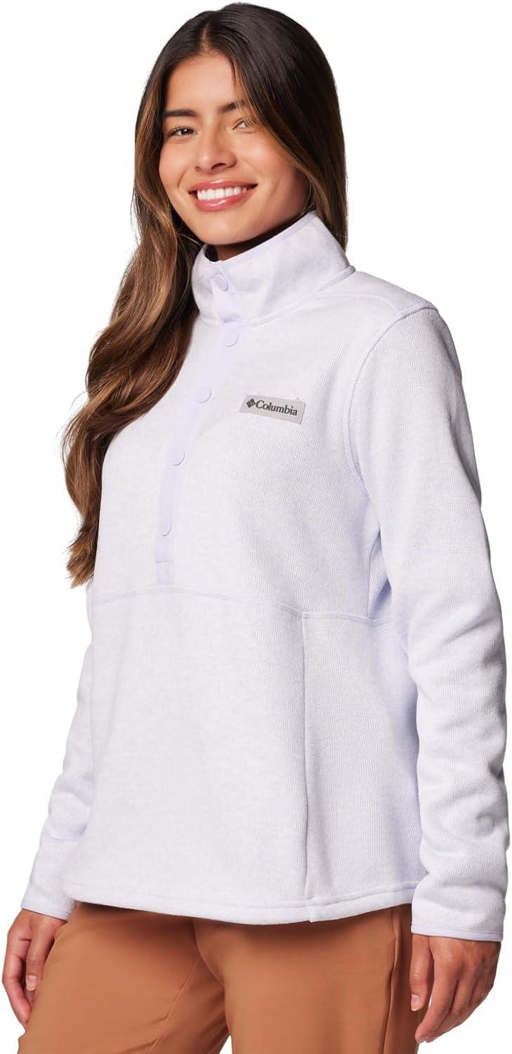 imageColumbia Womens Sweater Weather Half SnapSnowdriftBlue Hint Heather