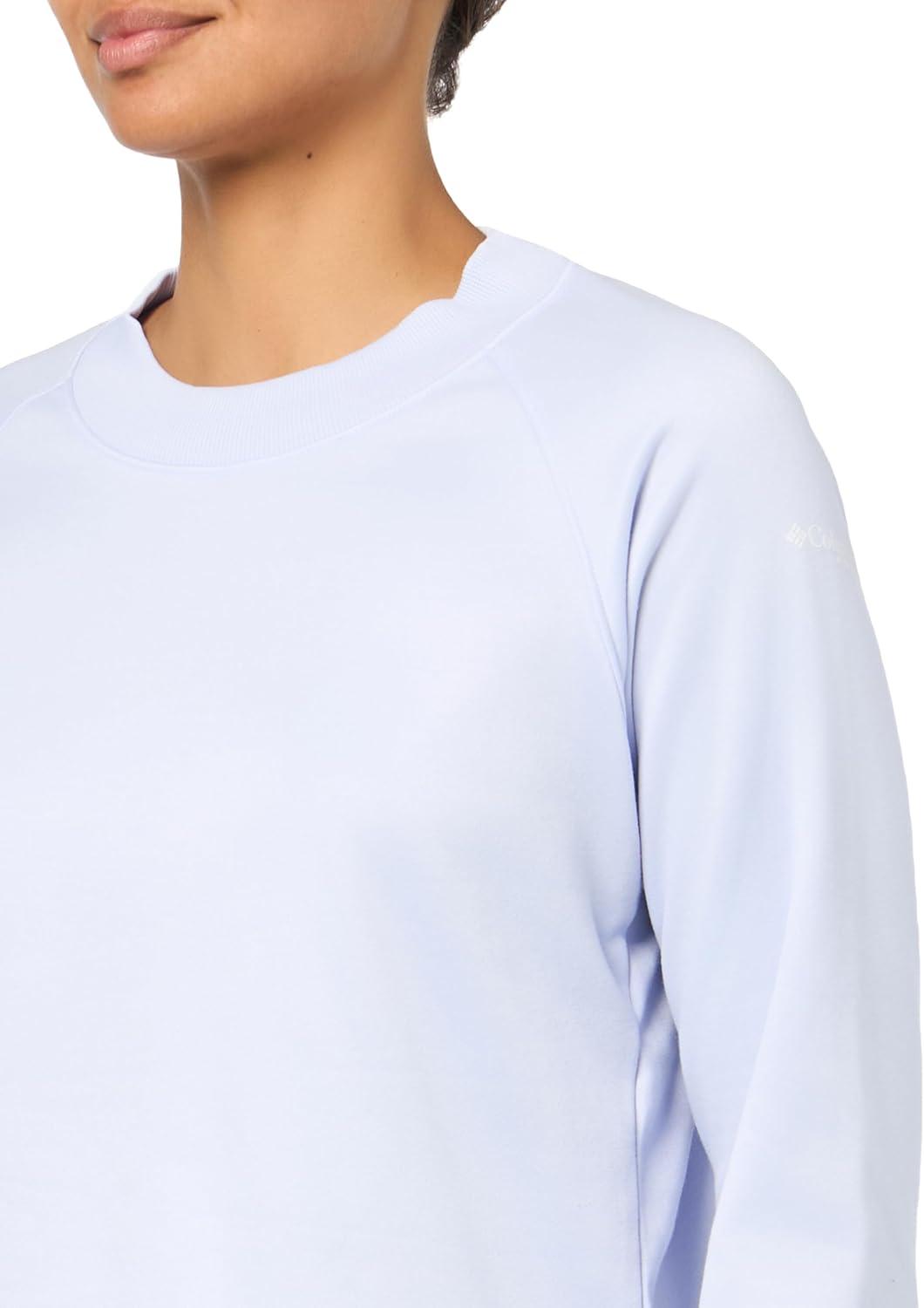 imageColumbia Womens Tidal Light Cropped Fleece CrewSnowdrift