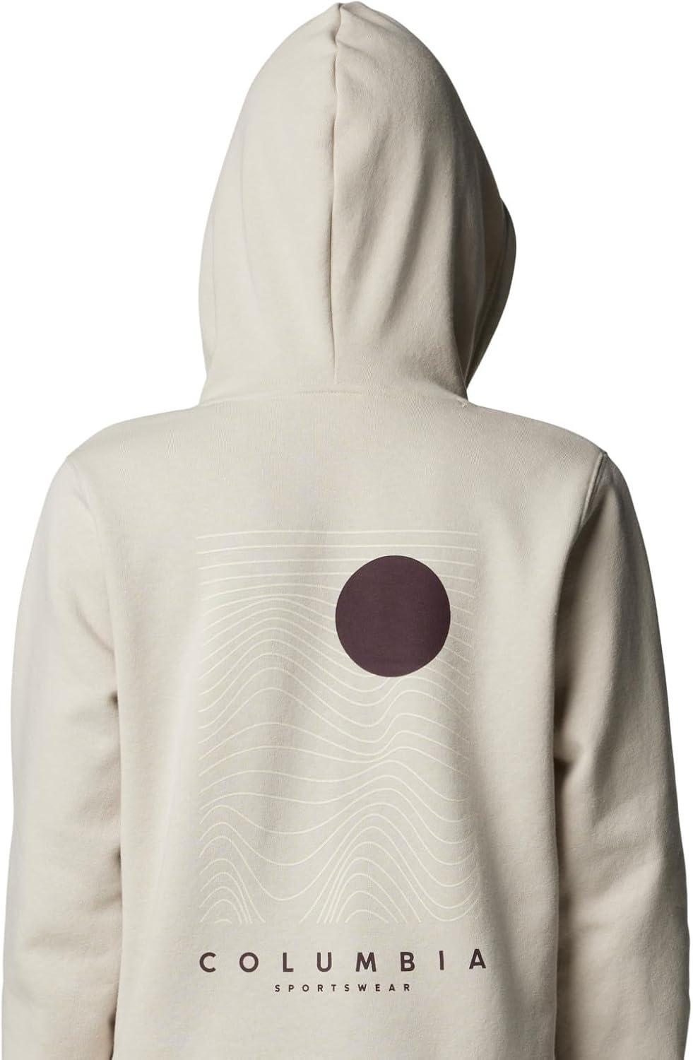 imageColumbia Womens Trek Graphic HoodieDark StoneLinear Land