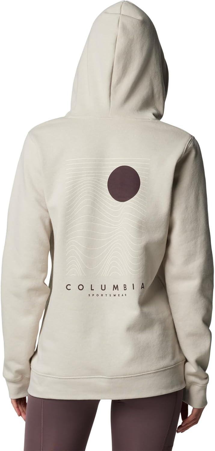 imageColumbia Womens Trek Graphic HoodieDark StoneLinear Land