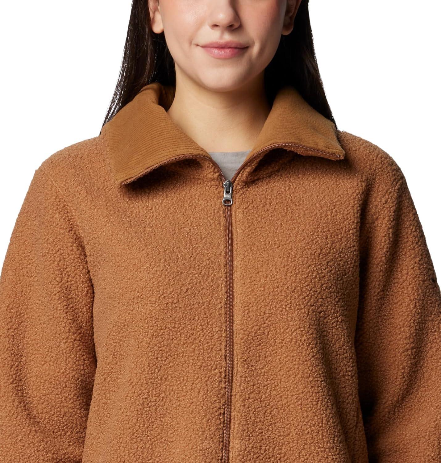 imageColumbia womens Blue Point Creek Fleece Full ZipCamel Brown