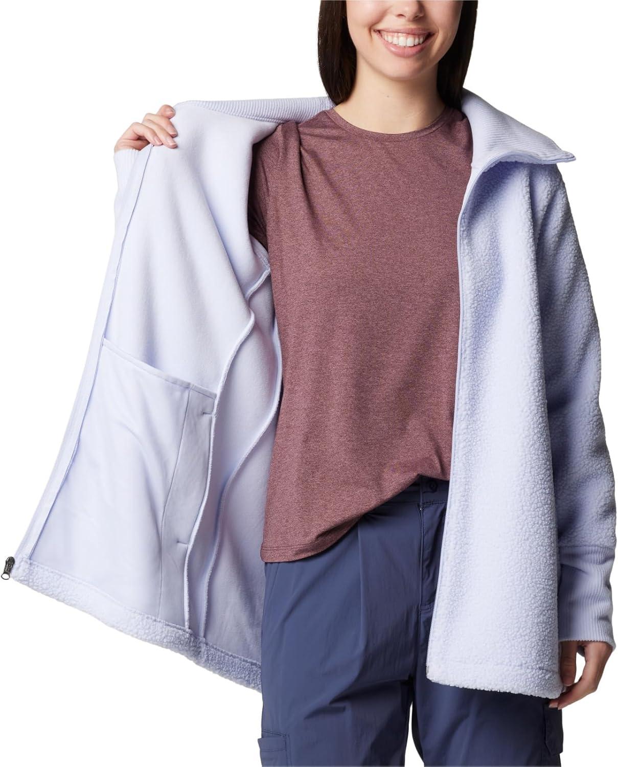 imageColumbia womens Blue Point Creek Fleece Full ZipSnowdrift