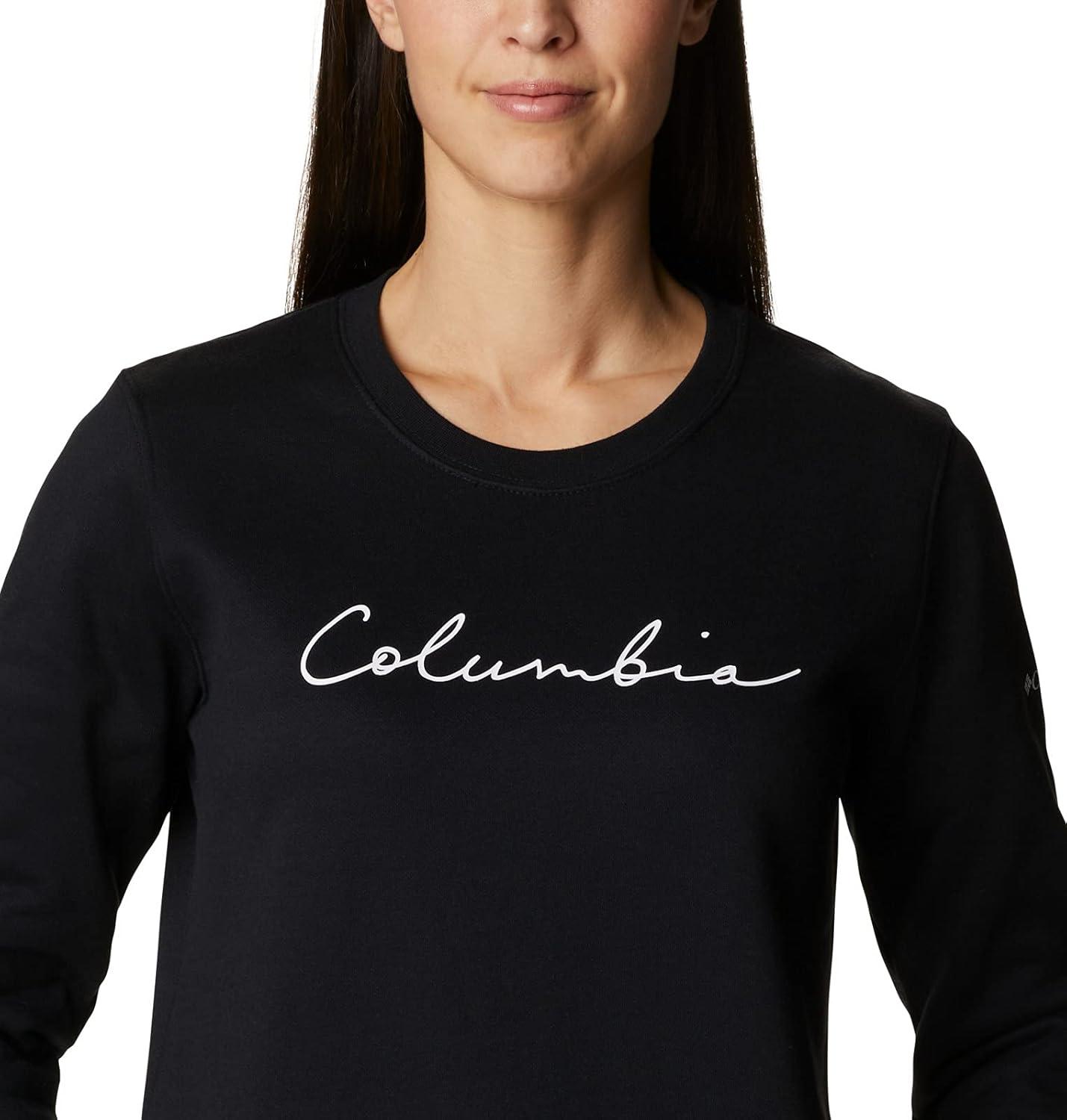 imageColumbia womens Columbia Trek Graphic CrewTrek Graphic CrewBlackScript Logo