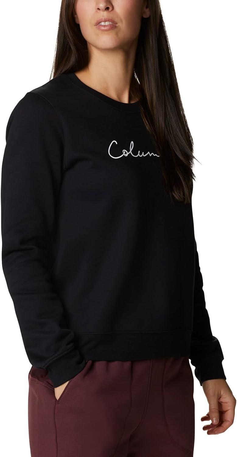imageColumbia womens Columbia Trek Graphic CrewTrek Graphic CrewBlackScript Logo