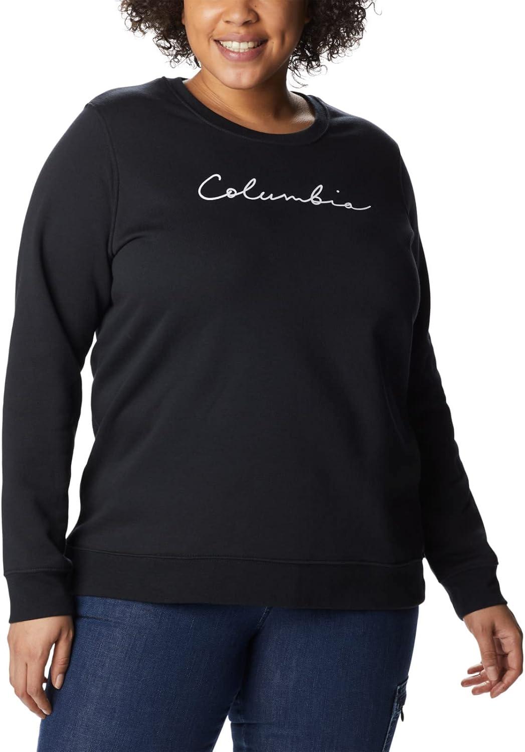 imageColumbia womens Columbia Trek Graphic CrewTrek Graphic CrewBlackScript Logo