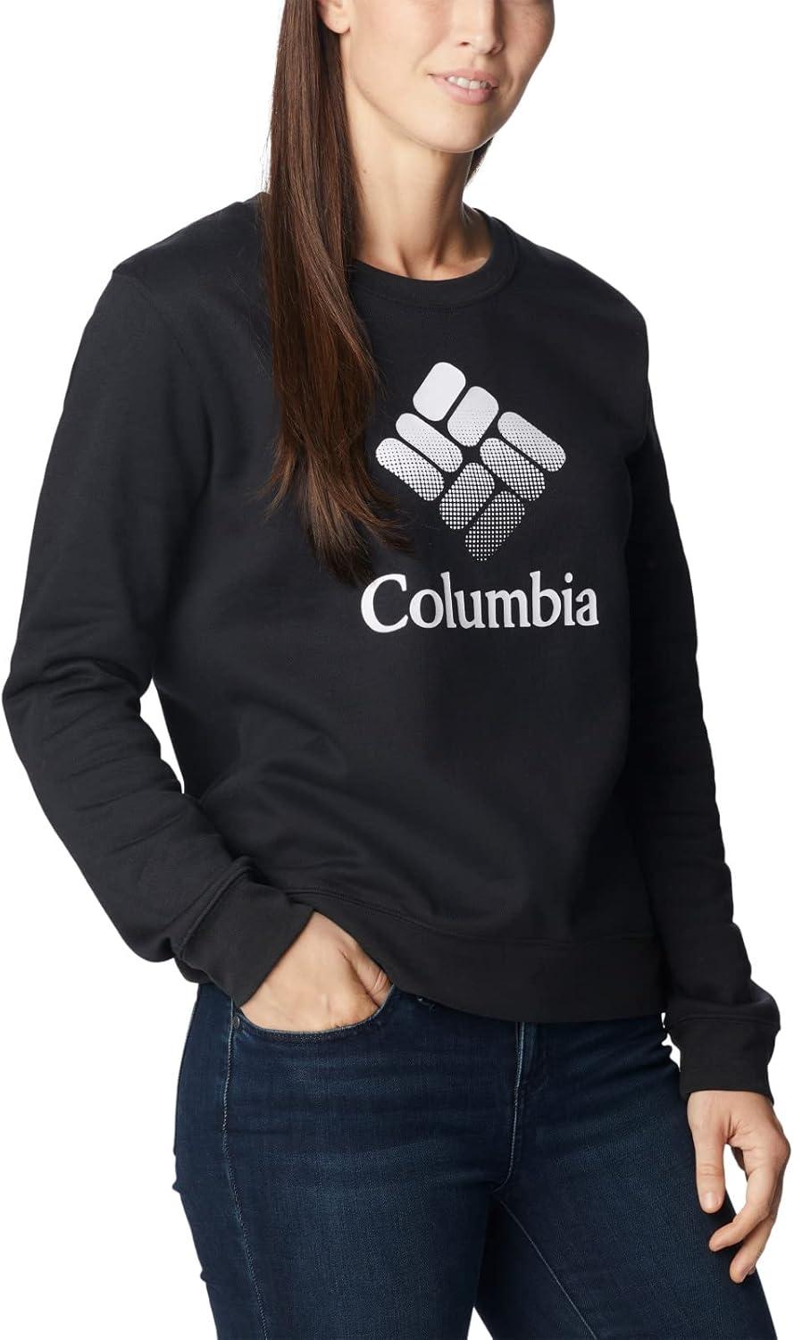 imageColumbia womens Columbia Trek Graphic CrewTrek Graphic CrewBlackWhite Csc Stacked Logo