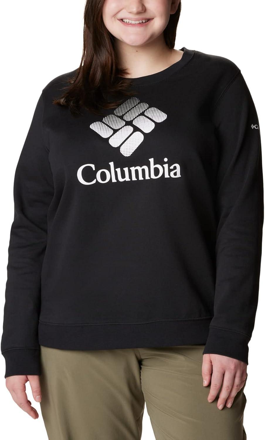 imageColumbia womens Columbia Trek Graphic CrewTrek Graphic CrewBlackWhite Csc Stacked Logo
