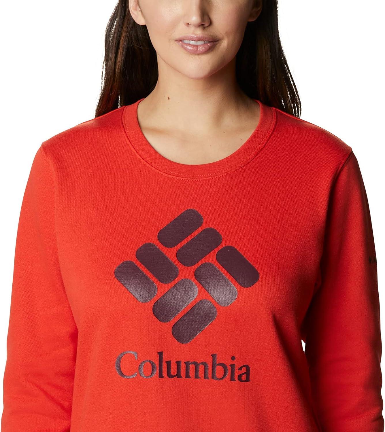 imageColumbia womens Columbia Trek Graphic CrewTrek Graphic CrewBold OrangeStacked Gem