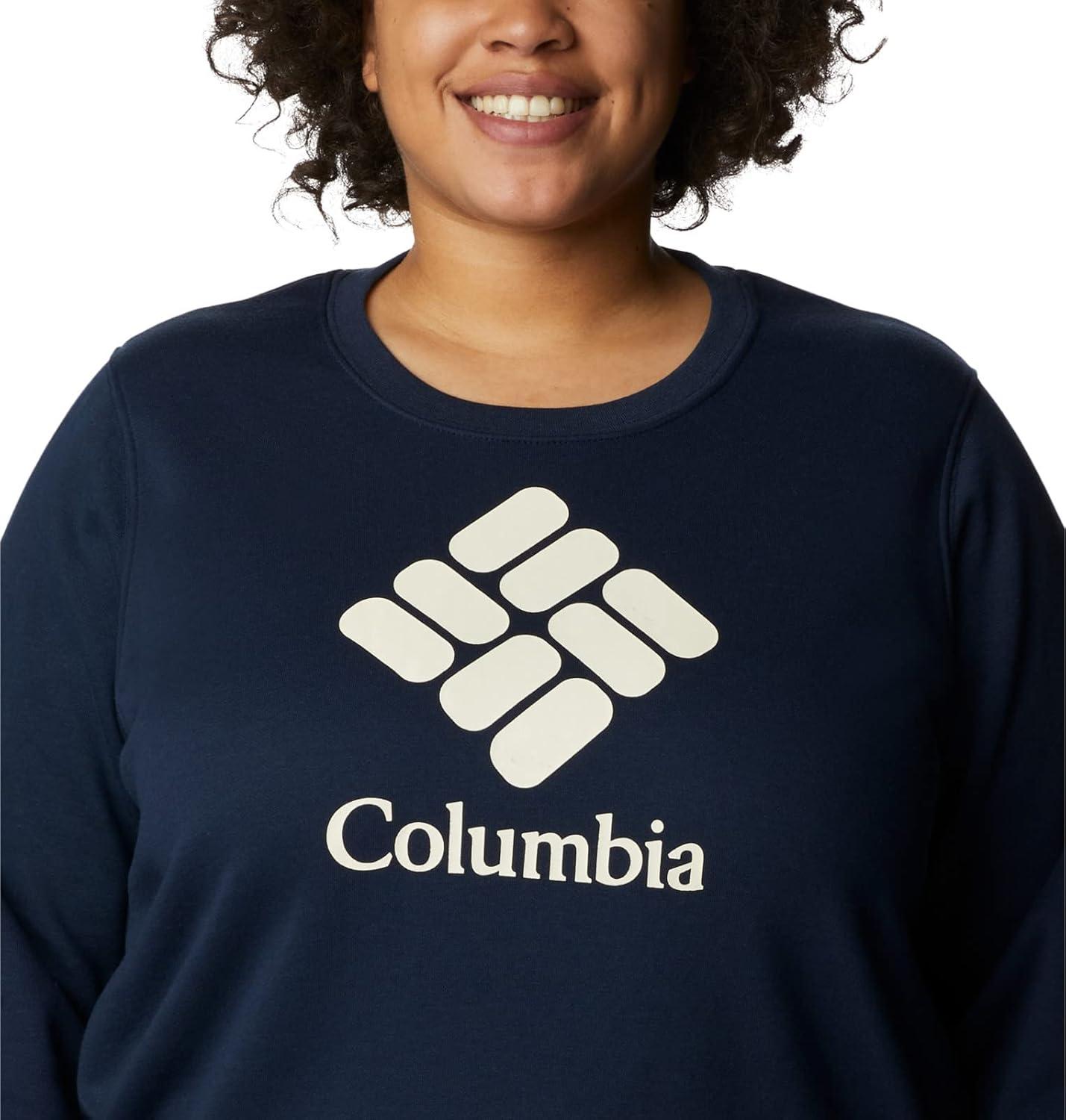 imageColumbia womens Columbia Trek Graphic CrewTrek Graphic CrewCollegiate NavyStacked Gem