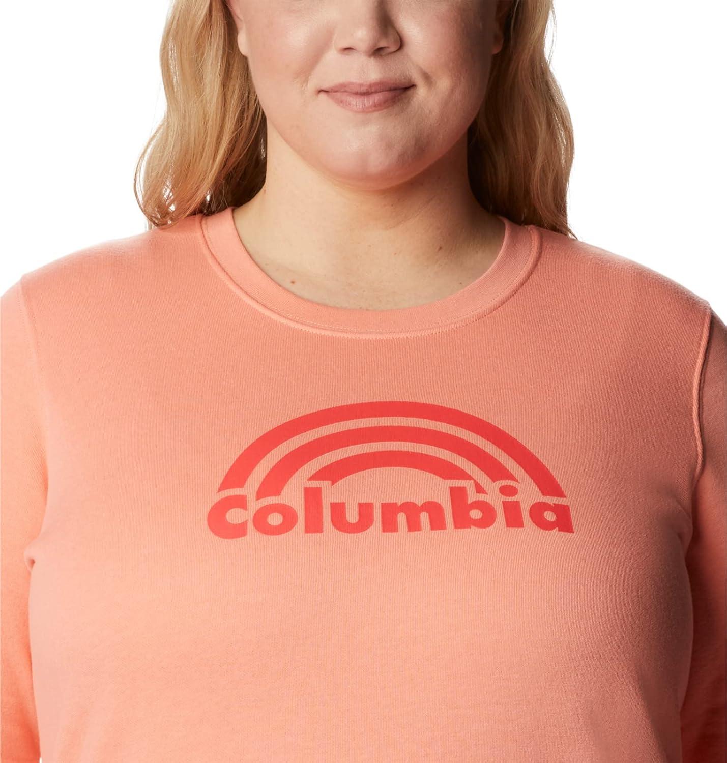 imageColumbia womens Columbia Trek Graphic CrewTrek Graphic CrewCoral Reef Rainbow
