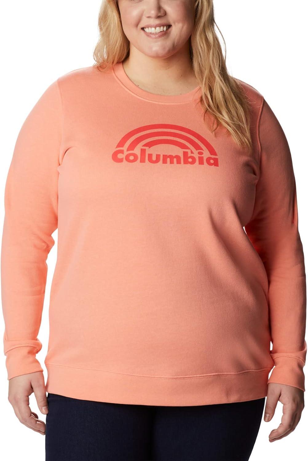 imageColumbia womens Columbia Trek Graphic CrewTrek Graphic CrewCoral Reef Rainbow