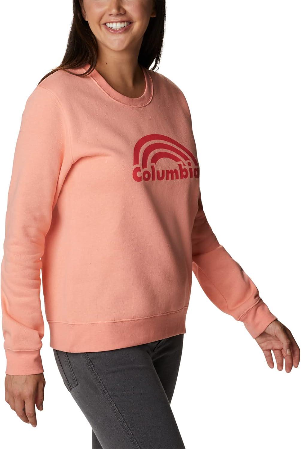 imageColumbia womens Columbia Trek Graphic CrewTrek Graphic CrewCoral Reef Rainbow