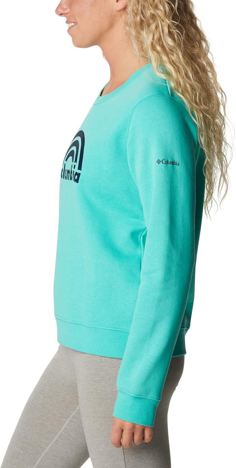 imageColumbia womens Columbia Trek Graphic CrewTrek Graphic CrewElectric Turquoise Rainbow