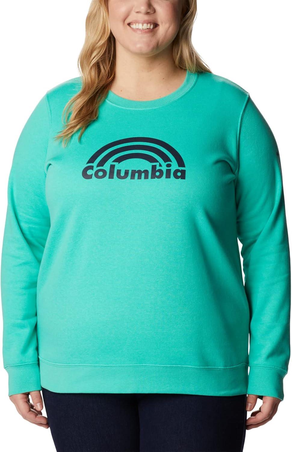 imageColumbia womens Columbia Trek Graphic CrewTrek Graphic CrewElectric Turquoise Rainbow