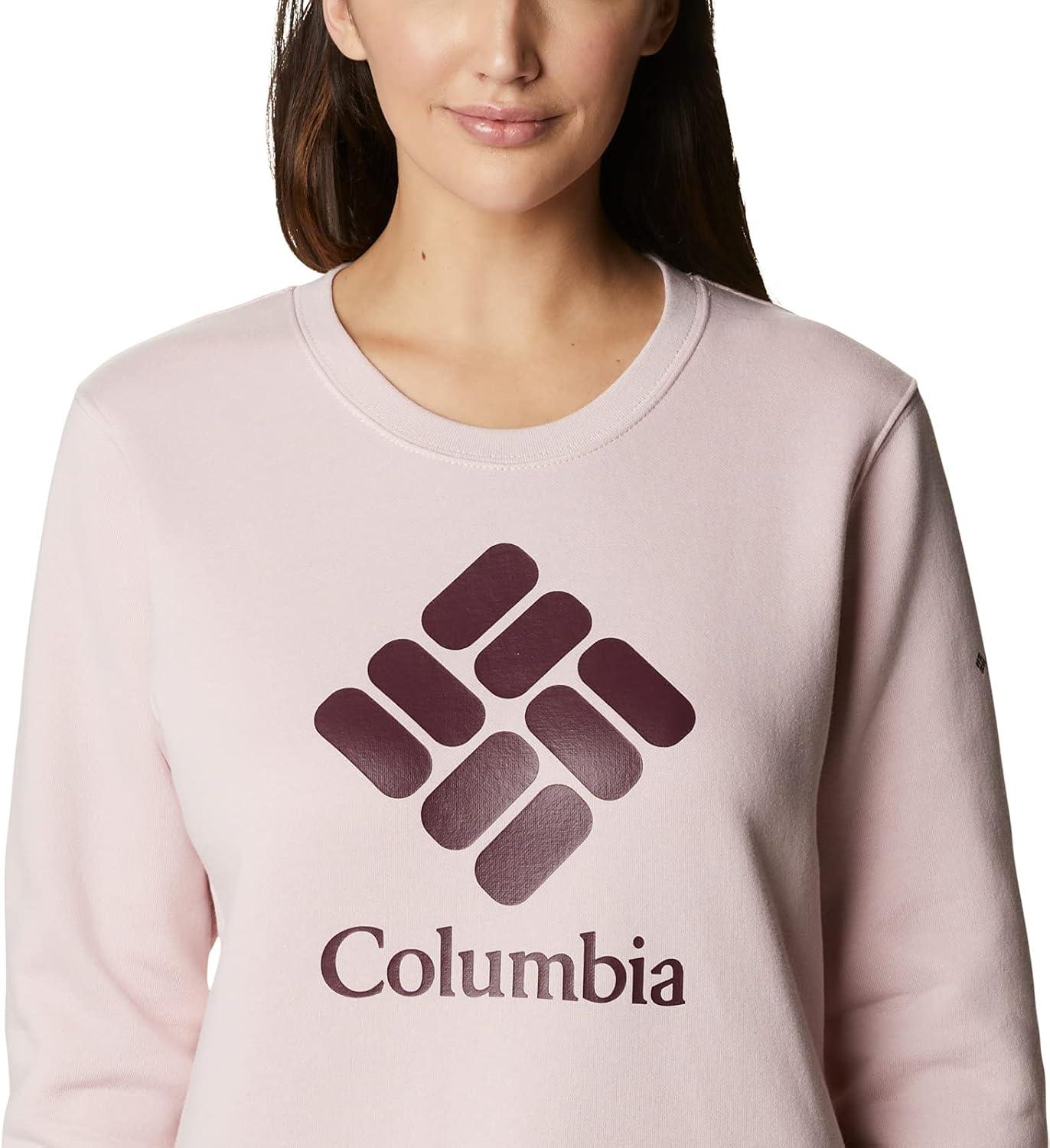 imageColumbia womens Columbia Trek Graphic CrewTrek Graphic CrewMineral PinkStacked Gem