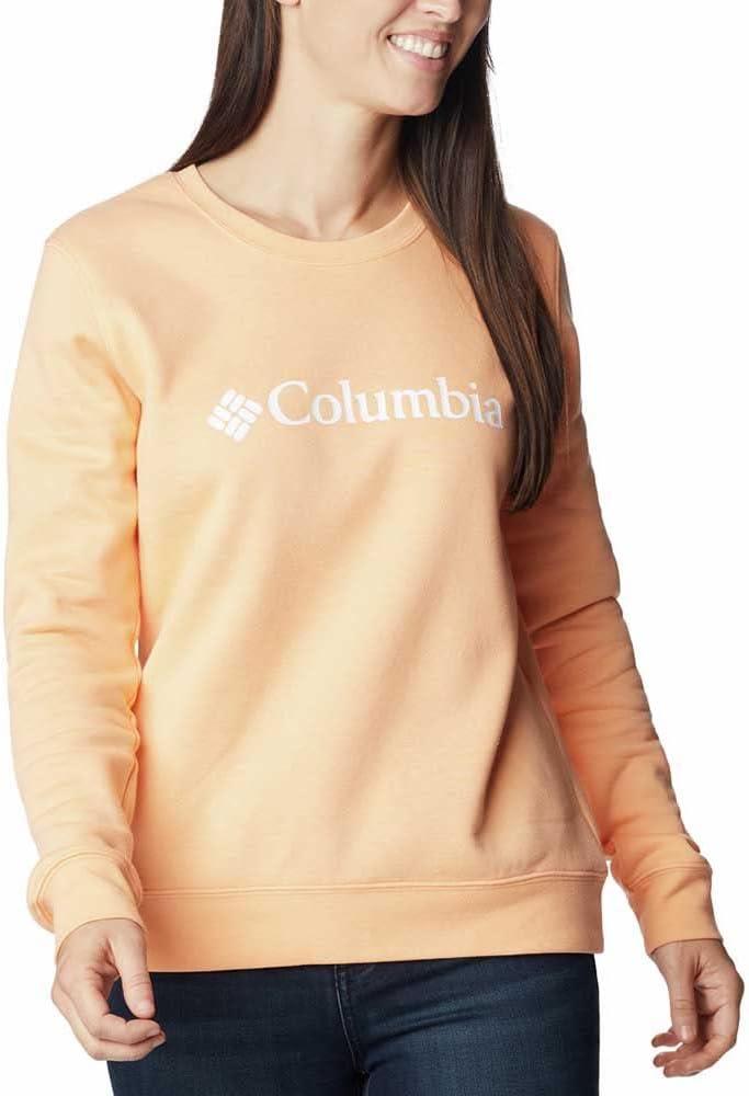 imageColumbia womens Columbia Trek Graphic CrewTrek Graphic CrewPeachWhite Logo