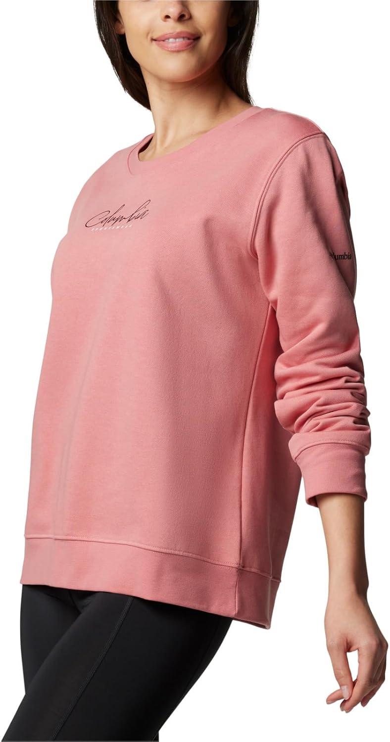 imageColumbia womens Columbia Trek Graphic CrewTrek Graphic CrewPink AgaveScript