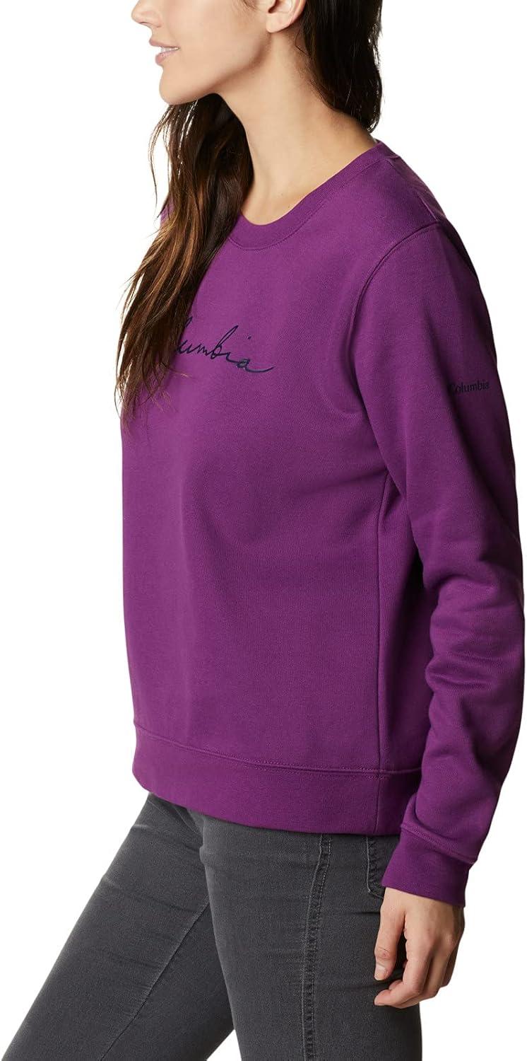 imageColumbia womens Columbia Trek Graphic CrewTrek Graphic CrewPlumScript Logo