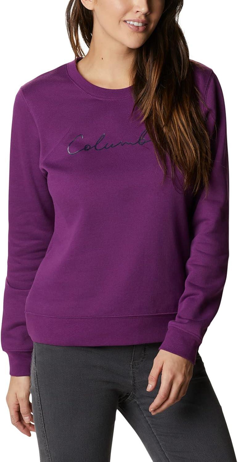 imageColumbia womens Columbia Trek Graphic CrewTrek Graphic CrewPlumScript Logo