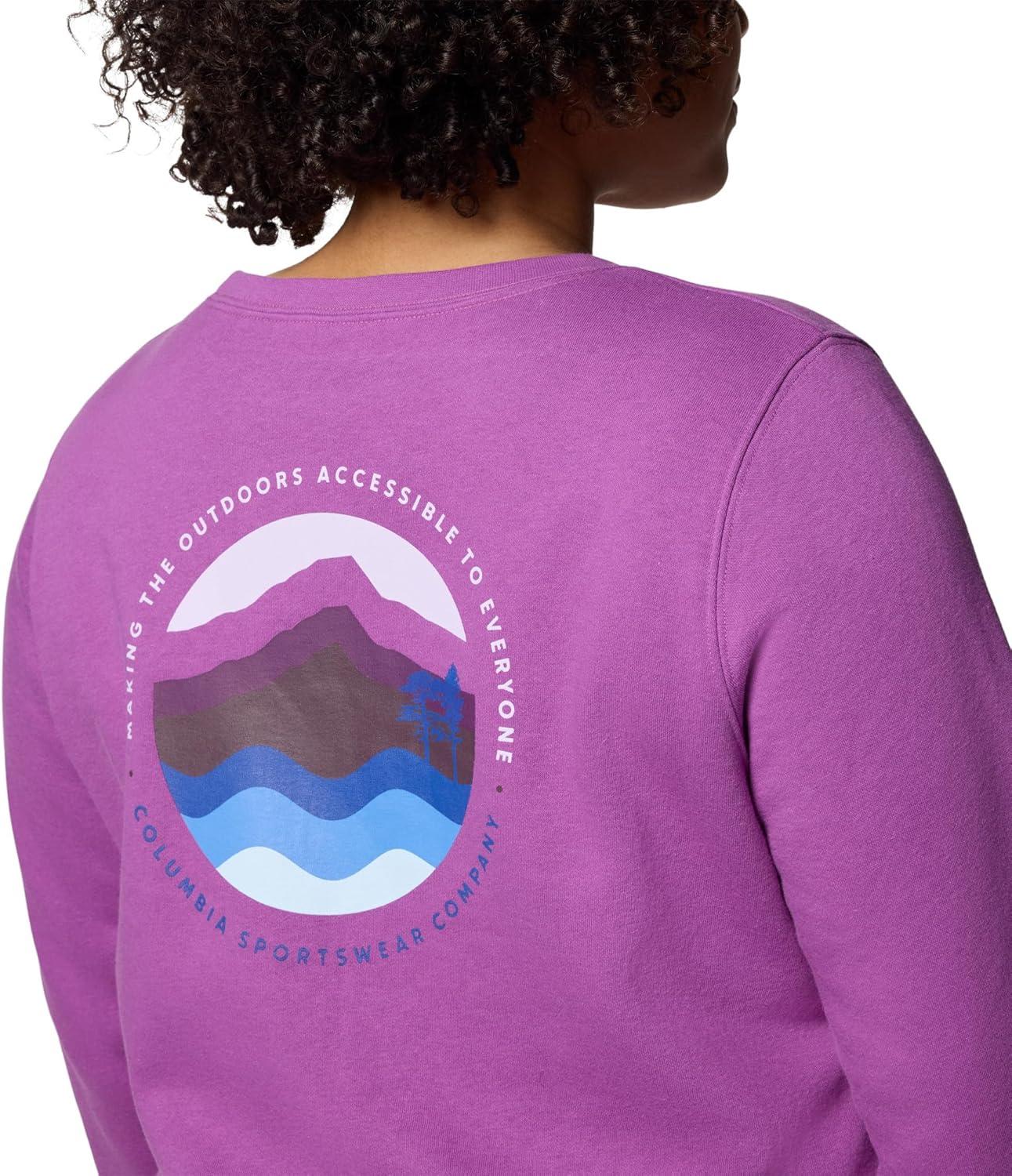 imageColumbia womens Columbia Trek Graphic CrewTrek Graphic CrewRazzleCircular Linescape