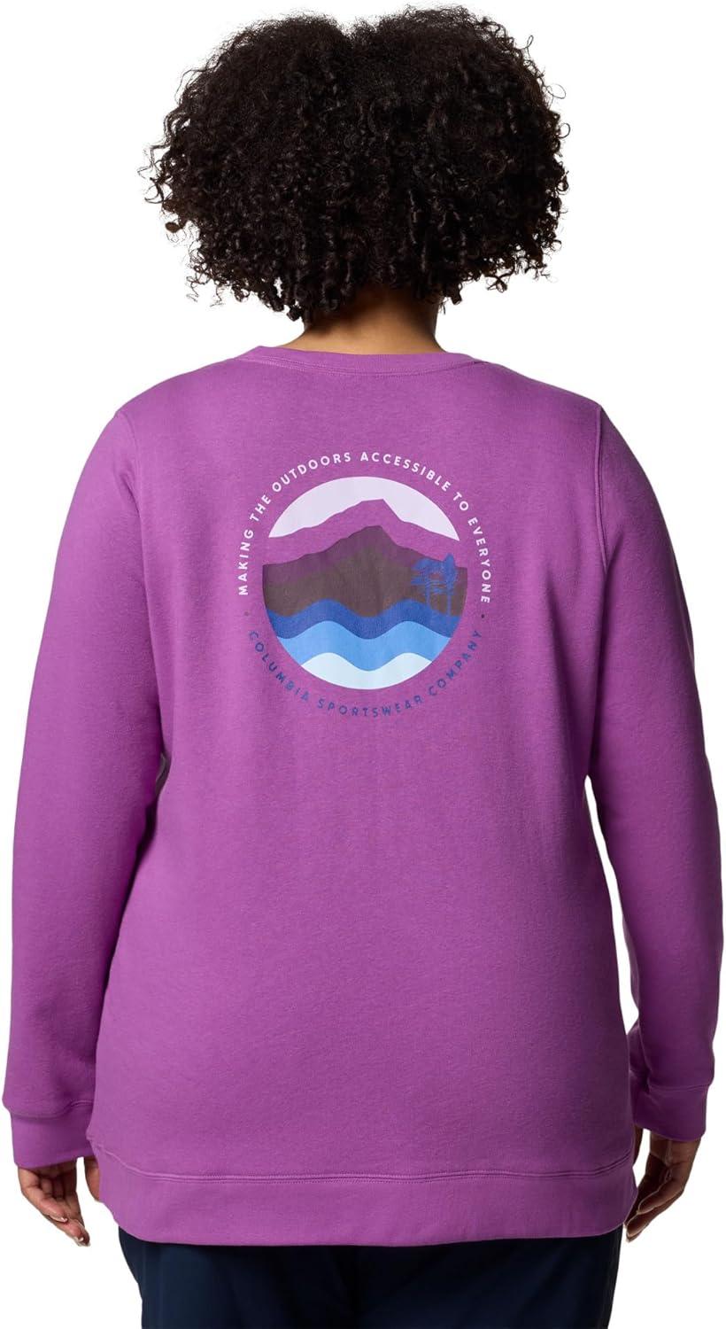 imageColumbia womens Columbia Trek Graphic CrewTrek Graphic CrewRazzleCircular Linescape