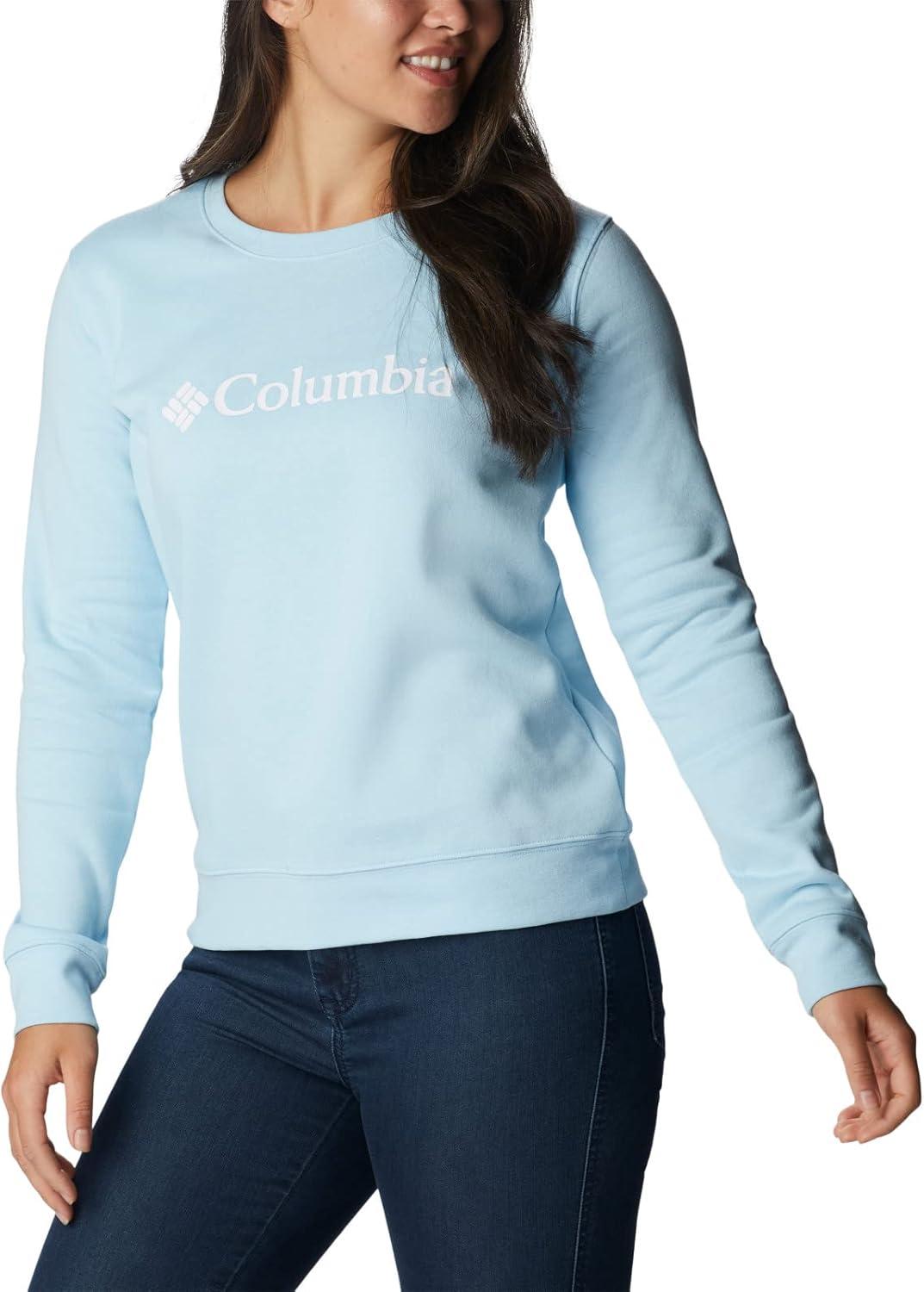 imageColumbia womens Columbia Trek Graphic CrewTrek Graphic CrewSpring BlueWhite Logo