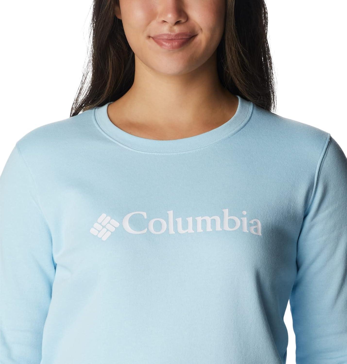 imageColumbia womens Columbia Trek Graphic CrewTrek Graphic CrewSpring BlueWhite Logo