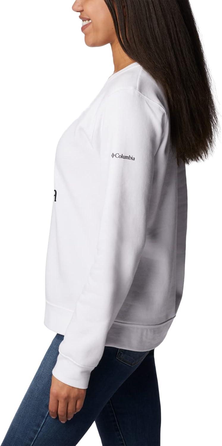 imageColumbia womens Columbia Trek Graphic CrewTrek Graphic CrewWhiteBlack Csc Stacked Logo