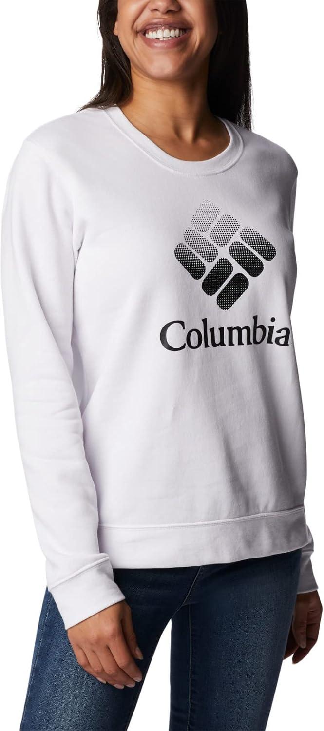 imageColumbia womens Columbia Trek Graphic CrewTrek Graphic CrewWhiteBlack Csc Stacked Logo