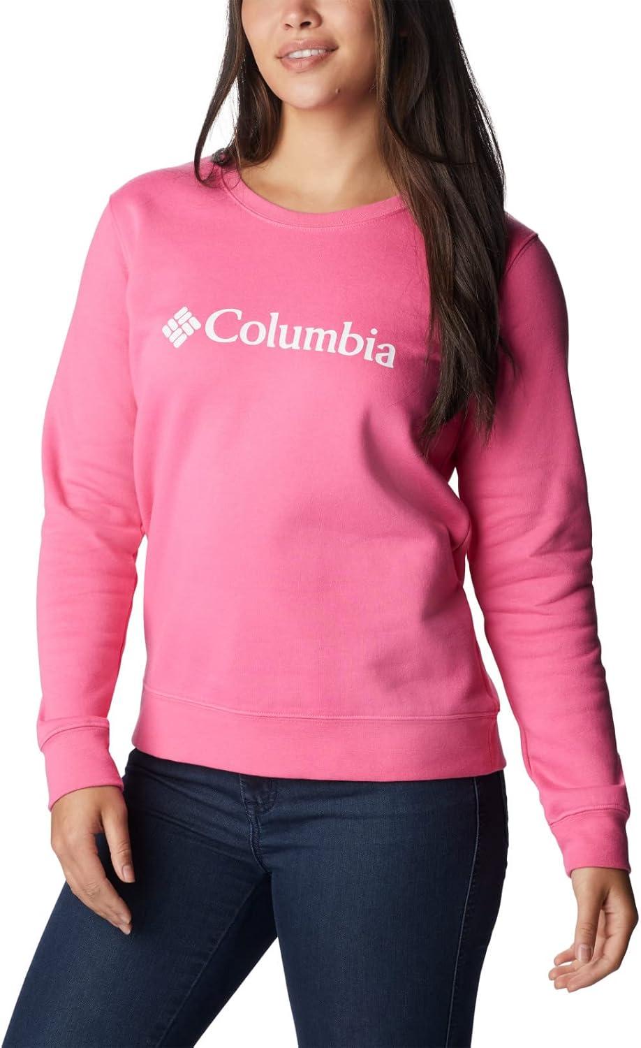 imageColumbia womens Columbia Trek Graphic CrewTrek Graphic CrewWild GeraniumWhite Logo