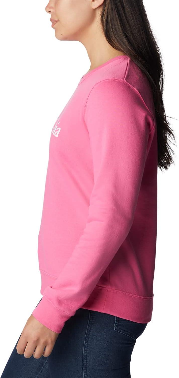 imageColumbia womens Columbia Trek Graphic CrewTrek Graphic CrewWild GeraniumWhite Logo