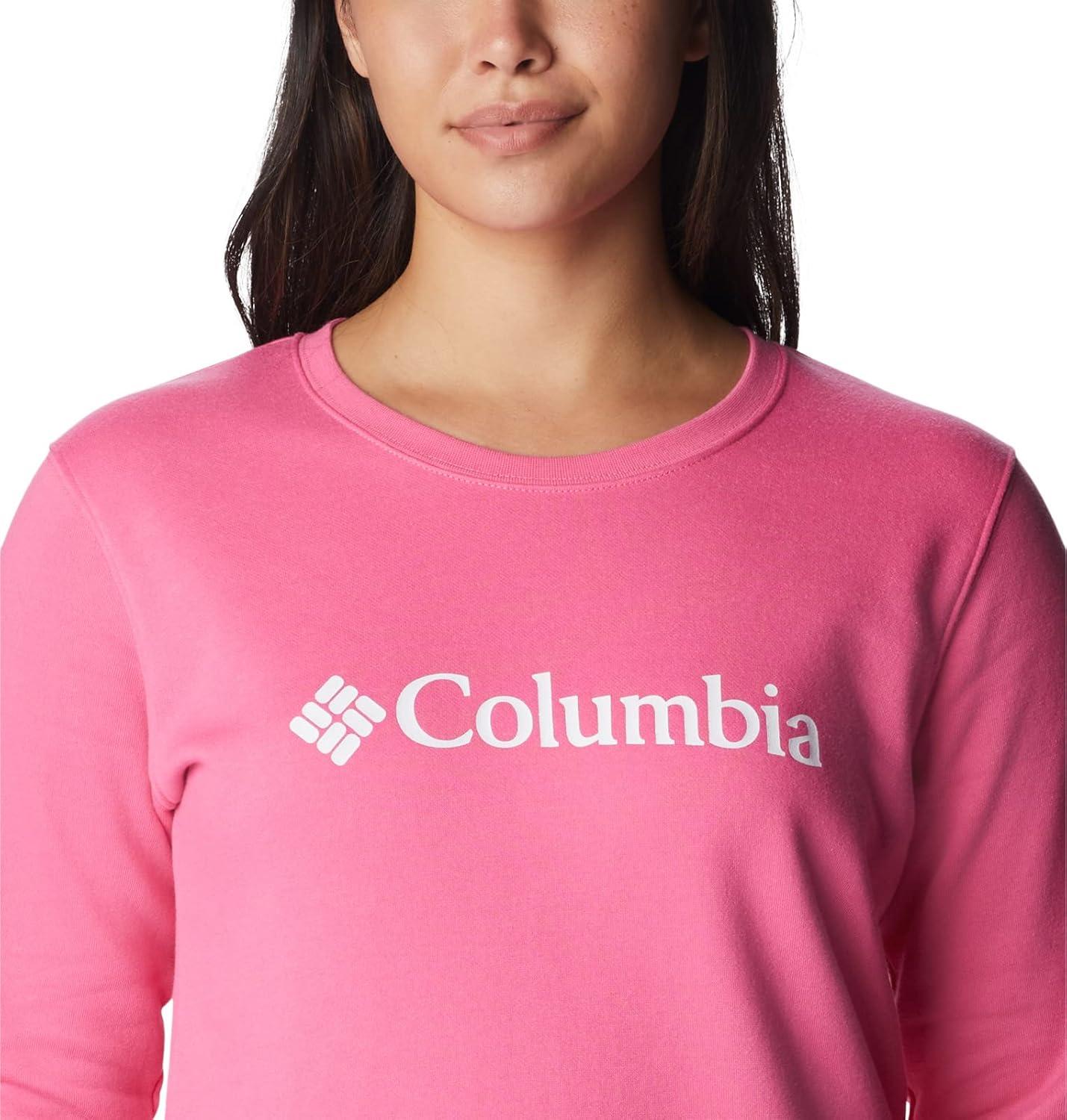 imageColumbia womens Columbia Trek Graphic CrewTrek Graphic CrewWild GeraniumWhite Logo