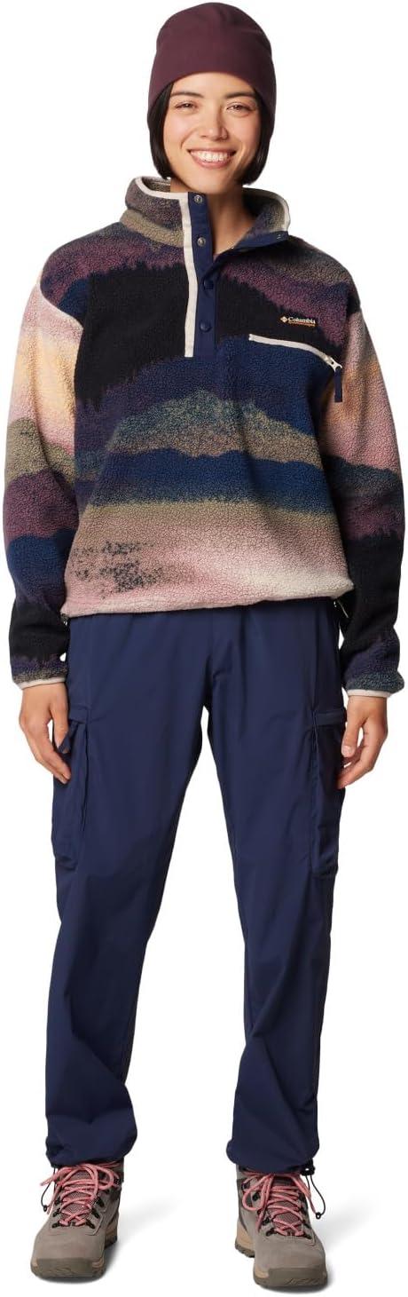 imageColumbia womens Helvetia Ii Printed Cropped Half SnapCollegiate Navy Dolomites