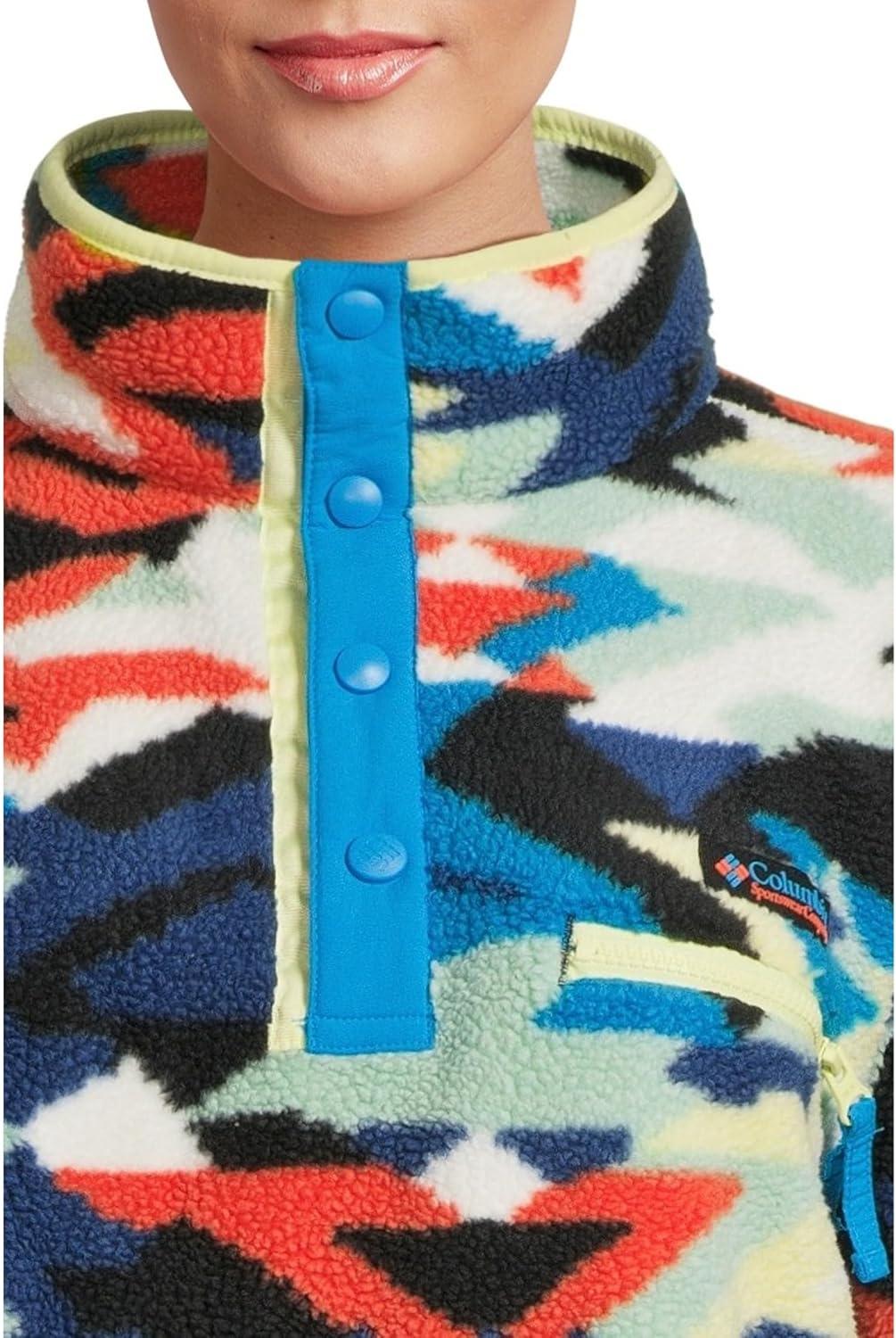 imageColumbia womens Helvetia Ii Printed Cropped Half SnapCompass Blue ReflectionsCompass Blue