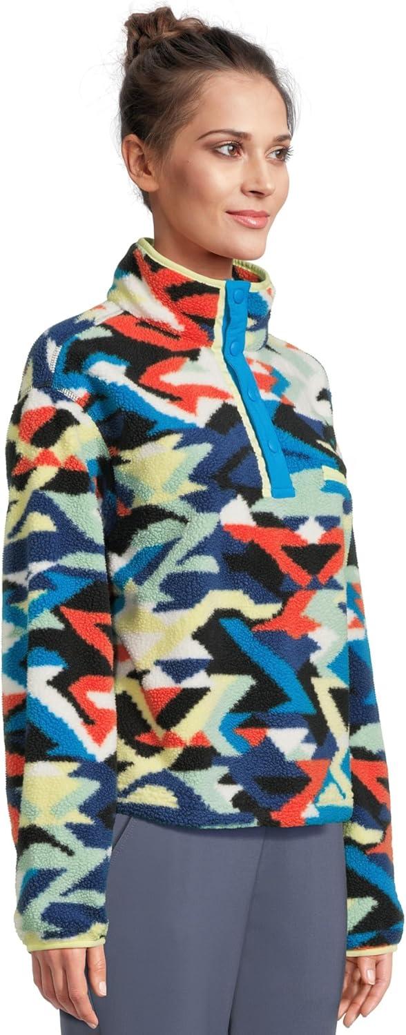 imageColumbia womens Helvetia Ii Printed Cropped Half SnapCompass Blue ReflectionsCompass Blue