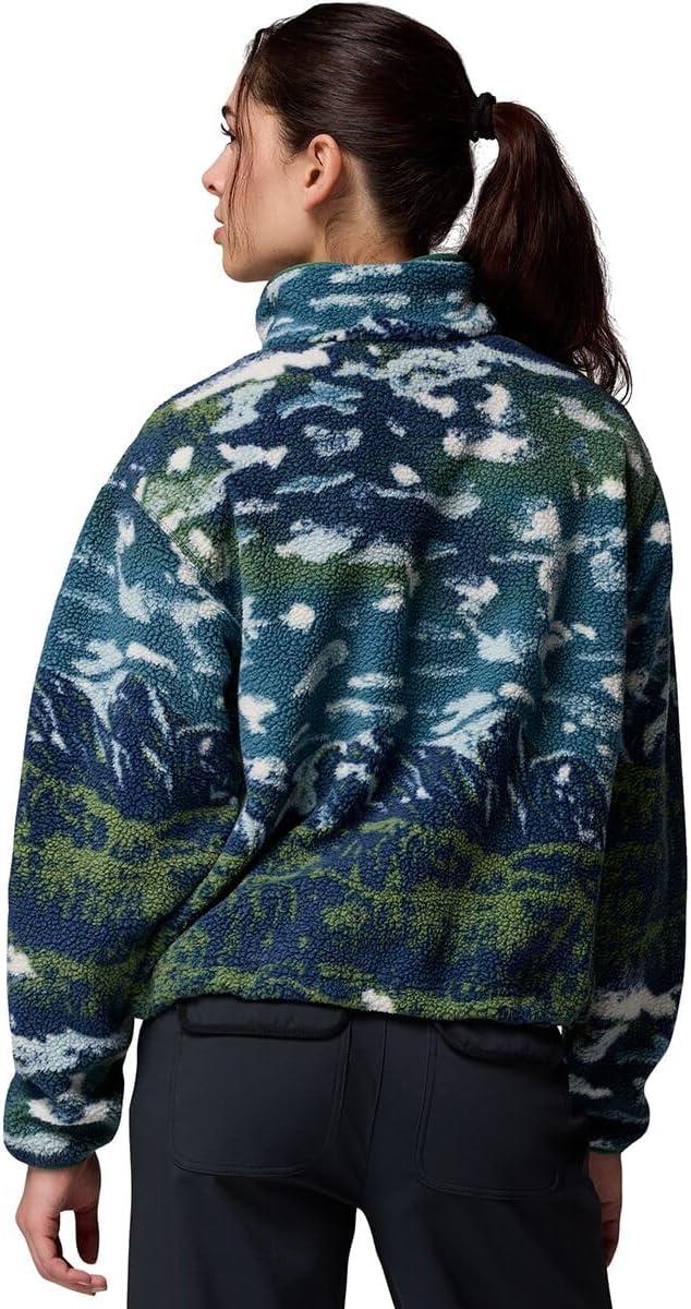 imageColumbia womens Helvetia Ii Printed Cropped Half SnapEverblue SistersRain Forest