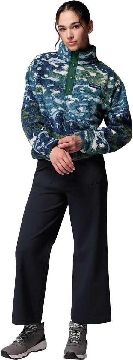 imageColumbia womens Helvetia Ii Printed Cropped Half SnapEverblue SistersRain Forest