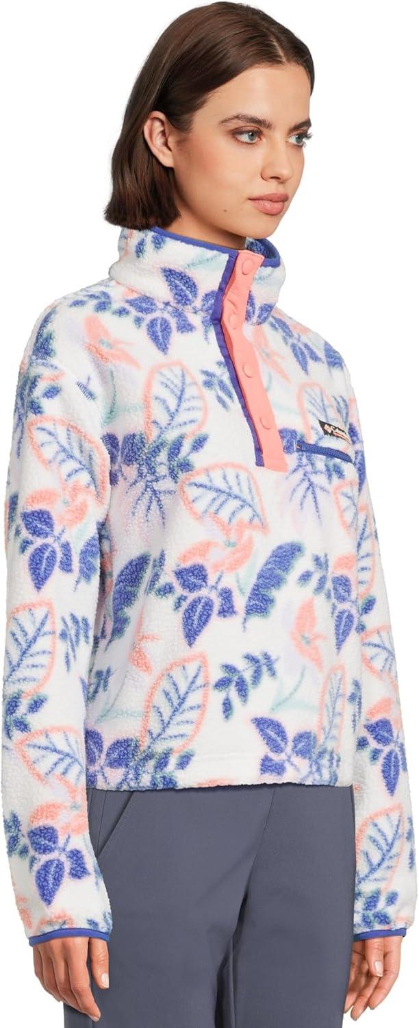 imageColumbia womens Helvetia Ii Printed Cropped Half SnapSea Salt Pasteled Multi