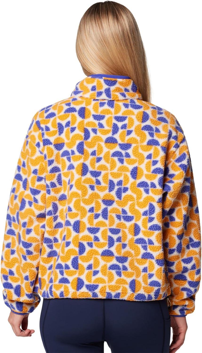 imageColumbia womens Helvetia Ii Printed Cropped Half SnapSunstone Retroscape