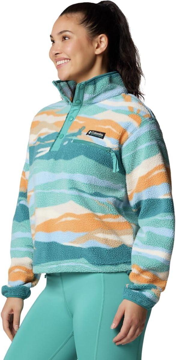 imageColumbia womens Helvetia Ii Printed Cropped Half SnapTeal Rogue Valley