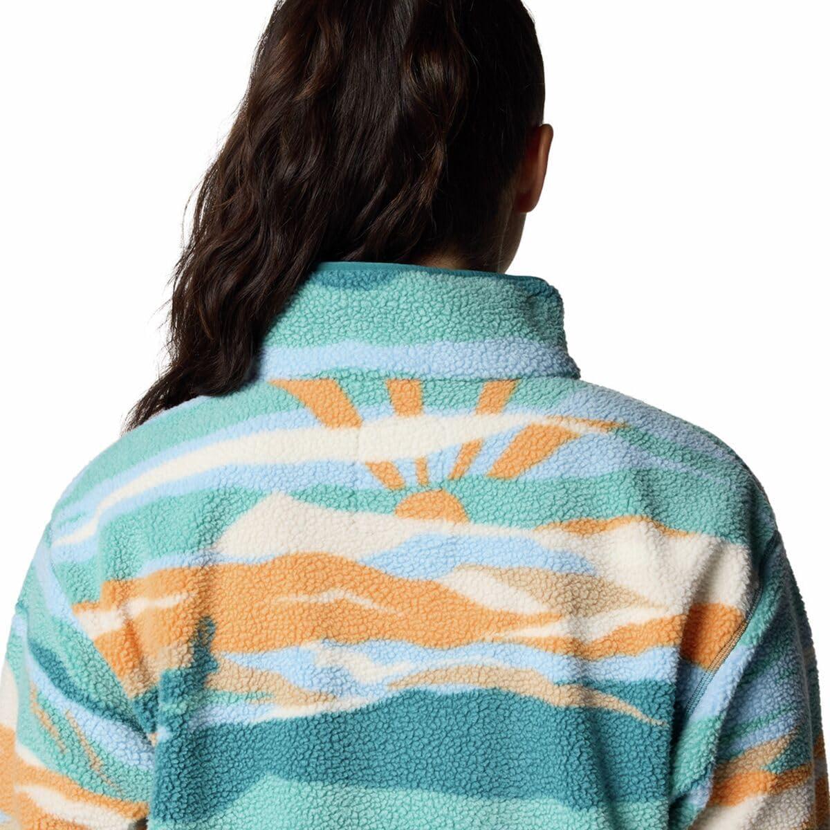 imageColumbia womens Helvetia Ii Printed Cropped Half SnapTeal Rogue Valley