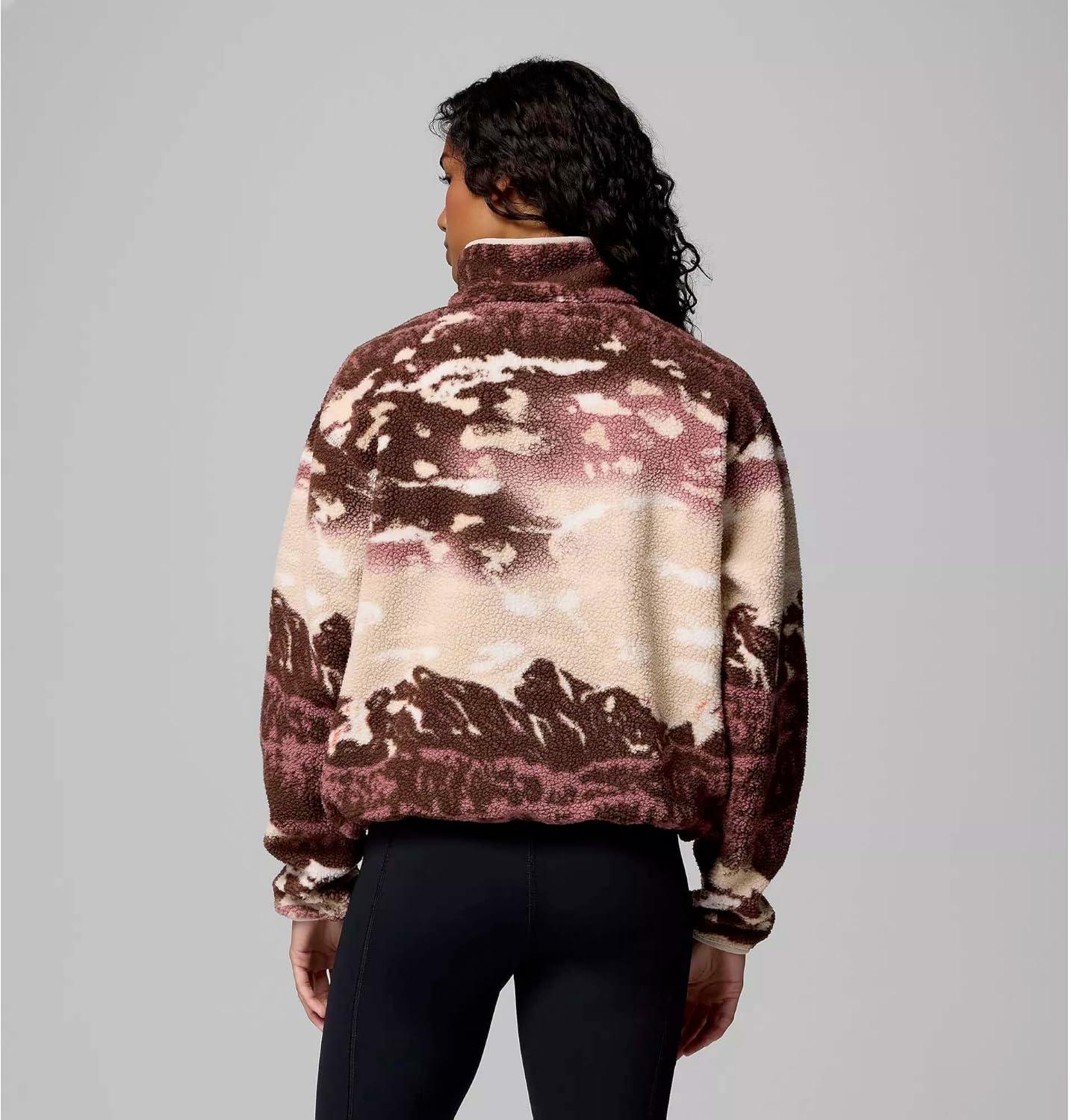 imageColumbia womens Helvetia Ii Printed Cropped Half SnapTobacco SistersDark Stone