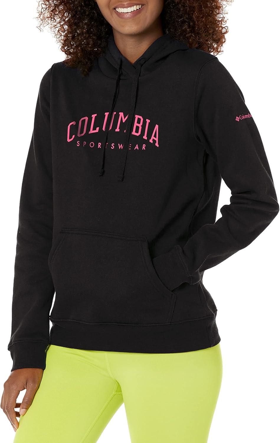 imageColumbia womens Trek Graphic Treatment HoodieBlackCsc Collegiate