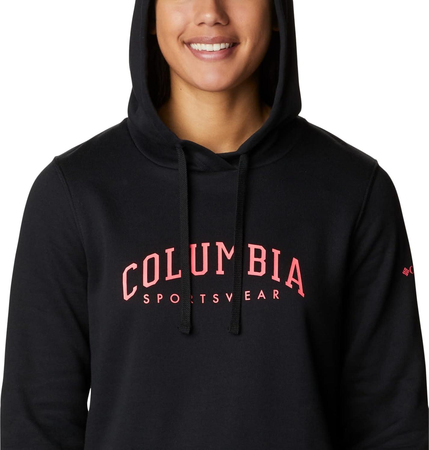 imageColumbia womens Trek Graphic Treatment HoodieBlackCsc Collegiate