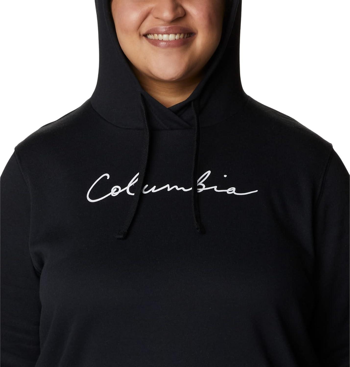 imageColumbia womens Trek Graphic Treatment HoodieBlackScript Logo