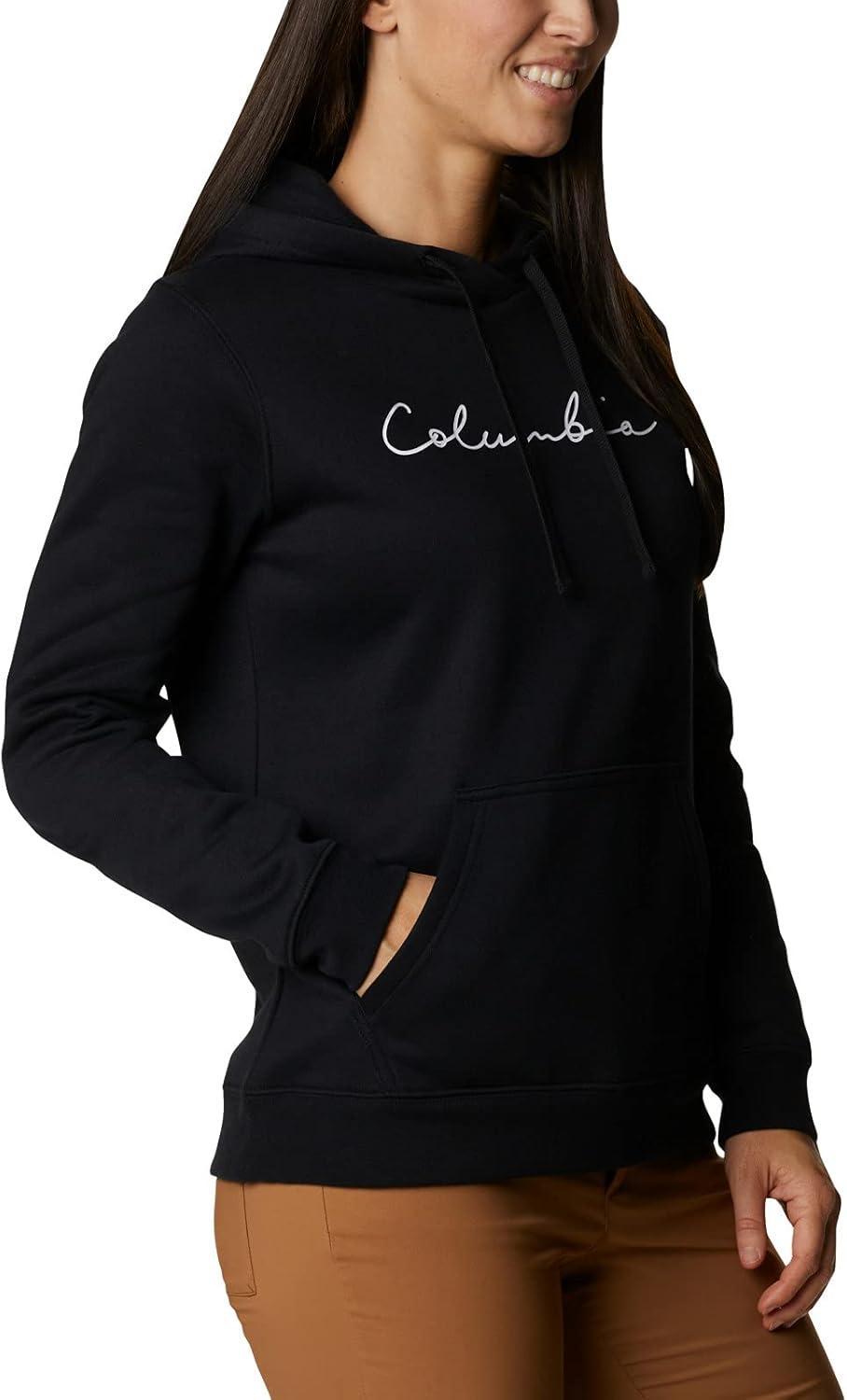 imageColumbia womens Trek Graphic Treatment HoodieBlackScript Logo