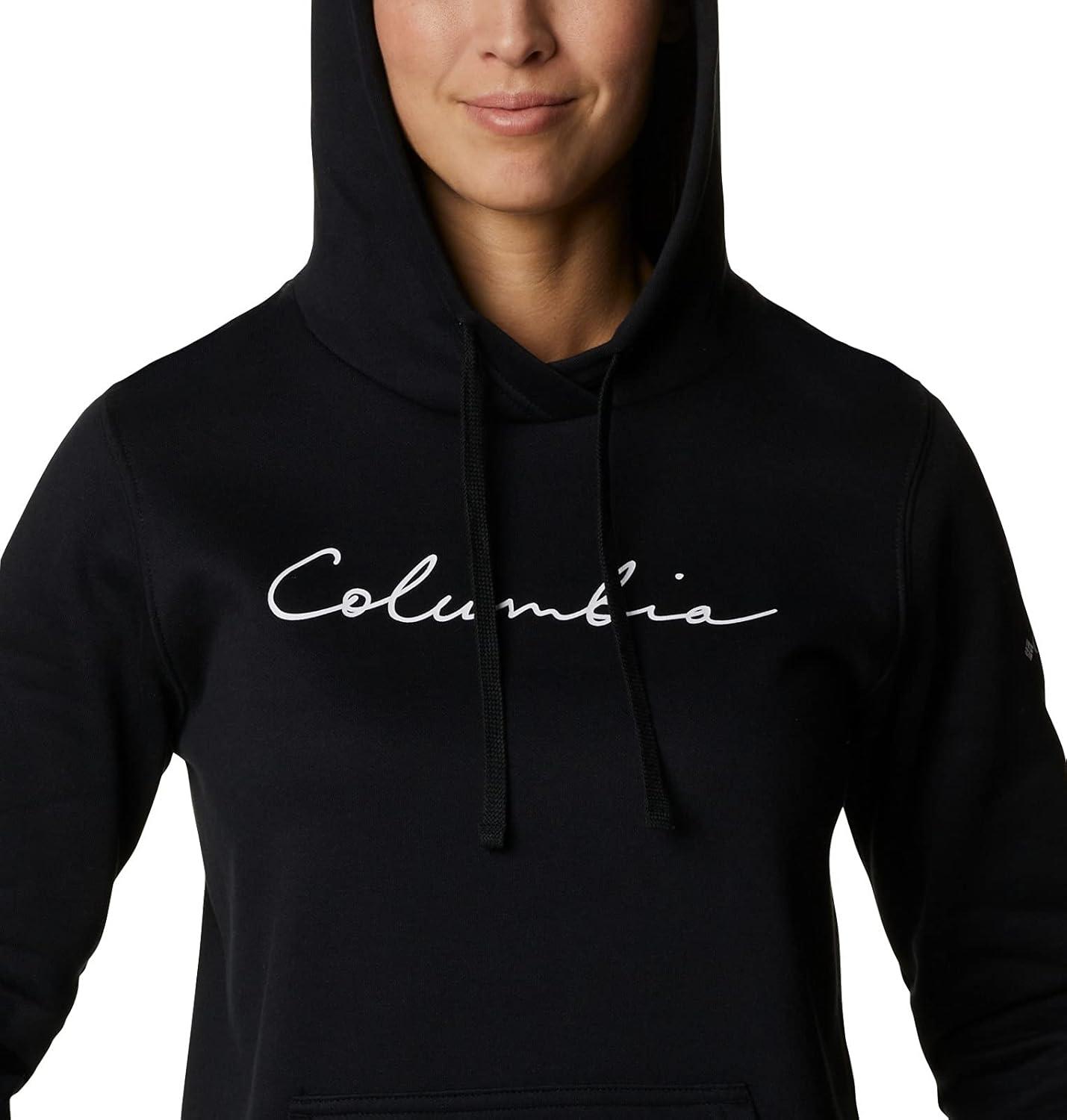 imageColumbia womens Trek Graphic Treatment HoodieBlackScript Logo