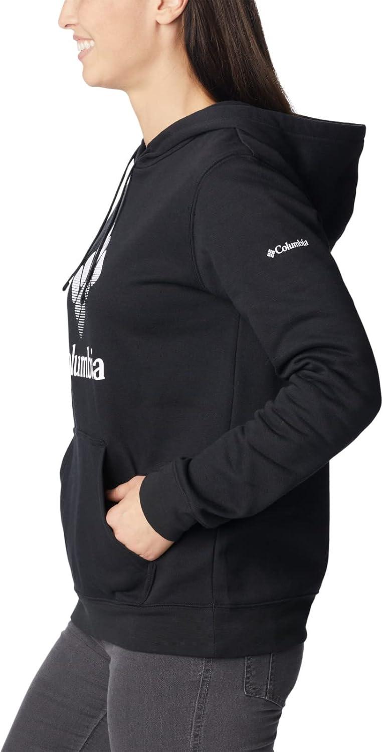 imageColumbia womens Trek Graphic Treatment HoodieBlackWhite Csc Stacked Logo